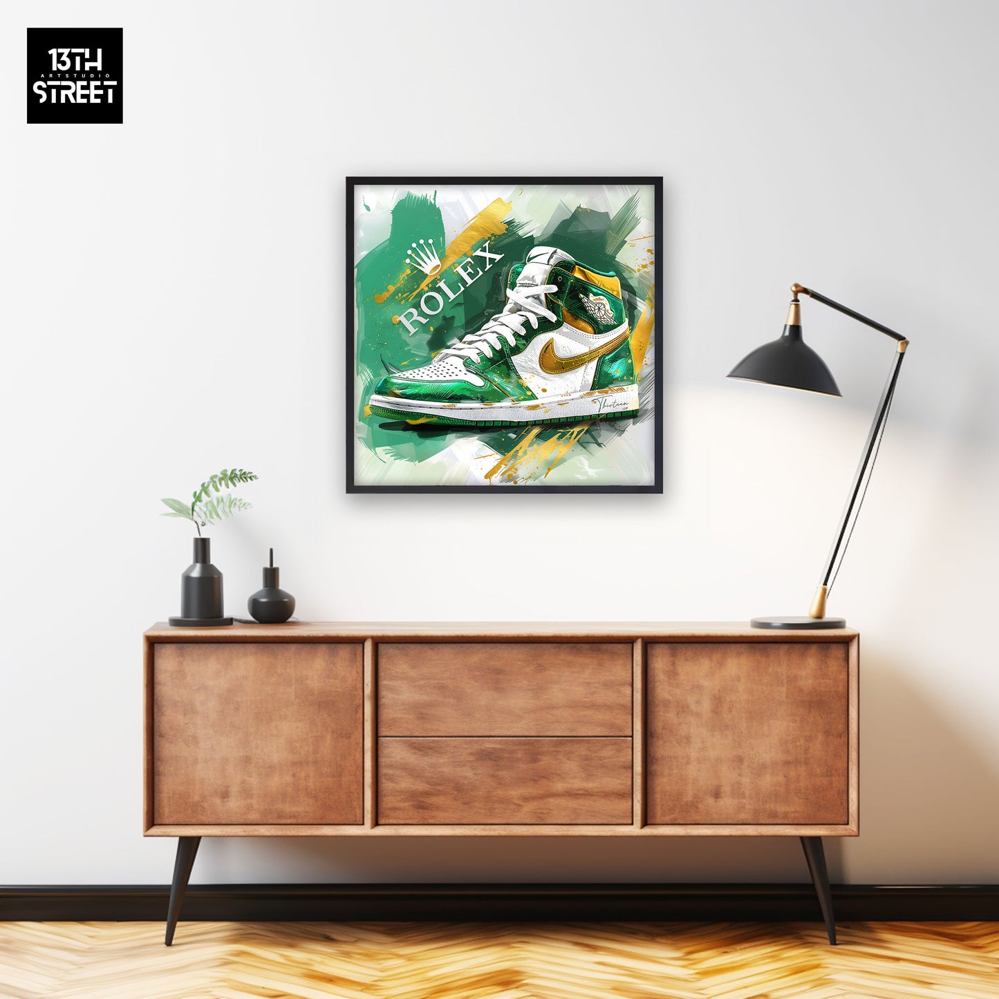 Thirteen - Nike Jordan by Rolex - Canvas 40x40x2cm