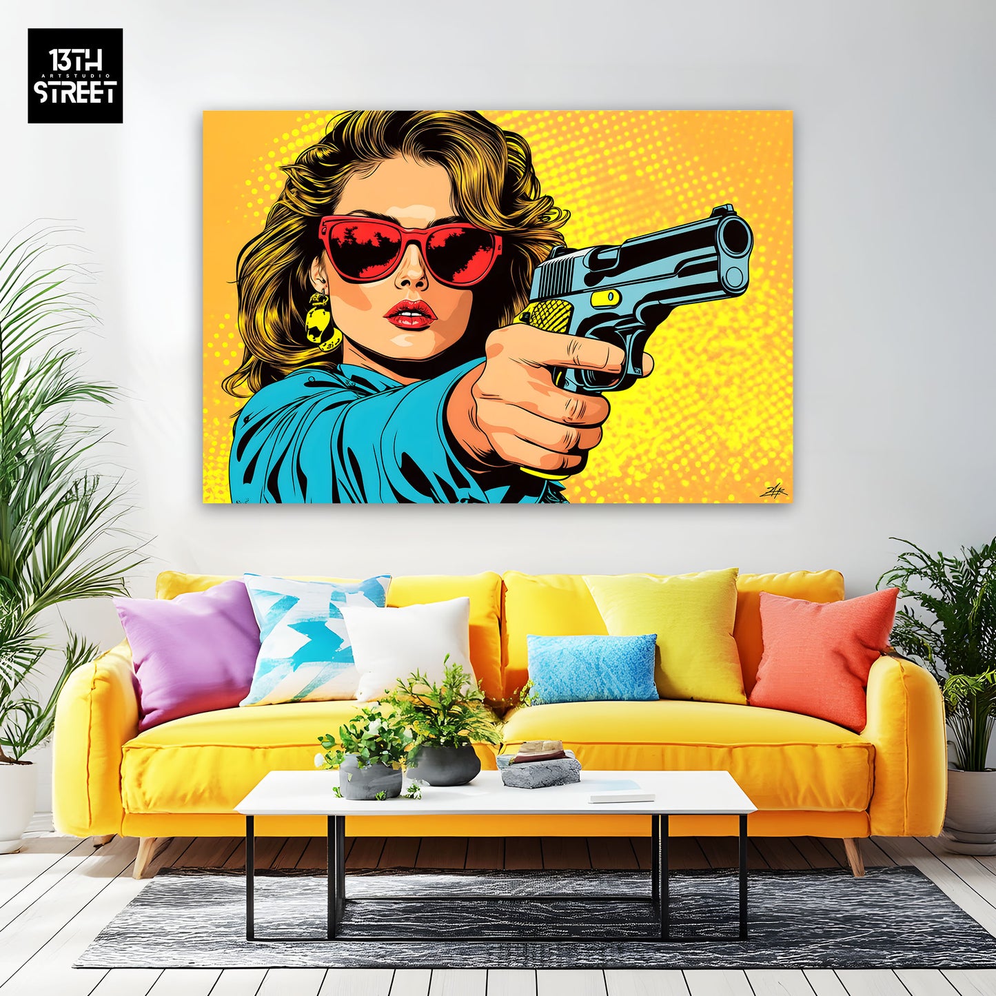 Zak - Gun Glamour - Canvas