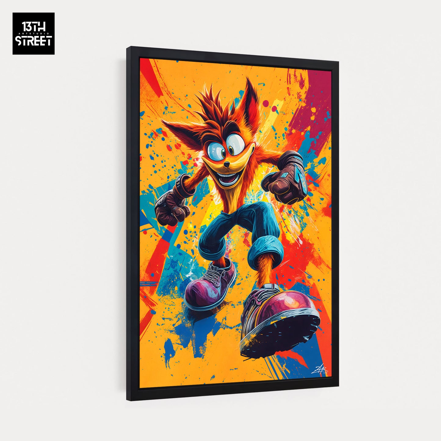 Zak - Crash Bandycoot Pop - Canvas 40x60x2cm