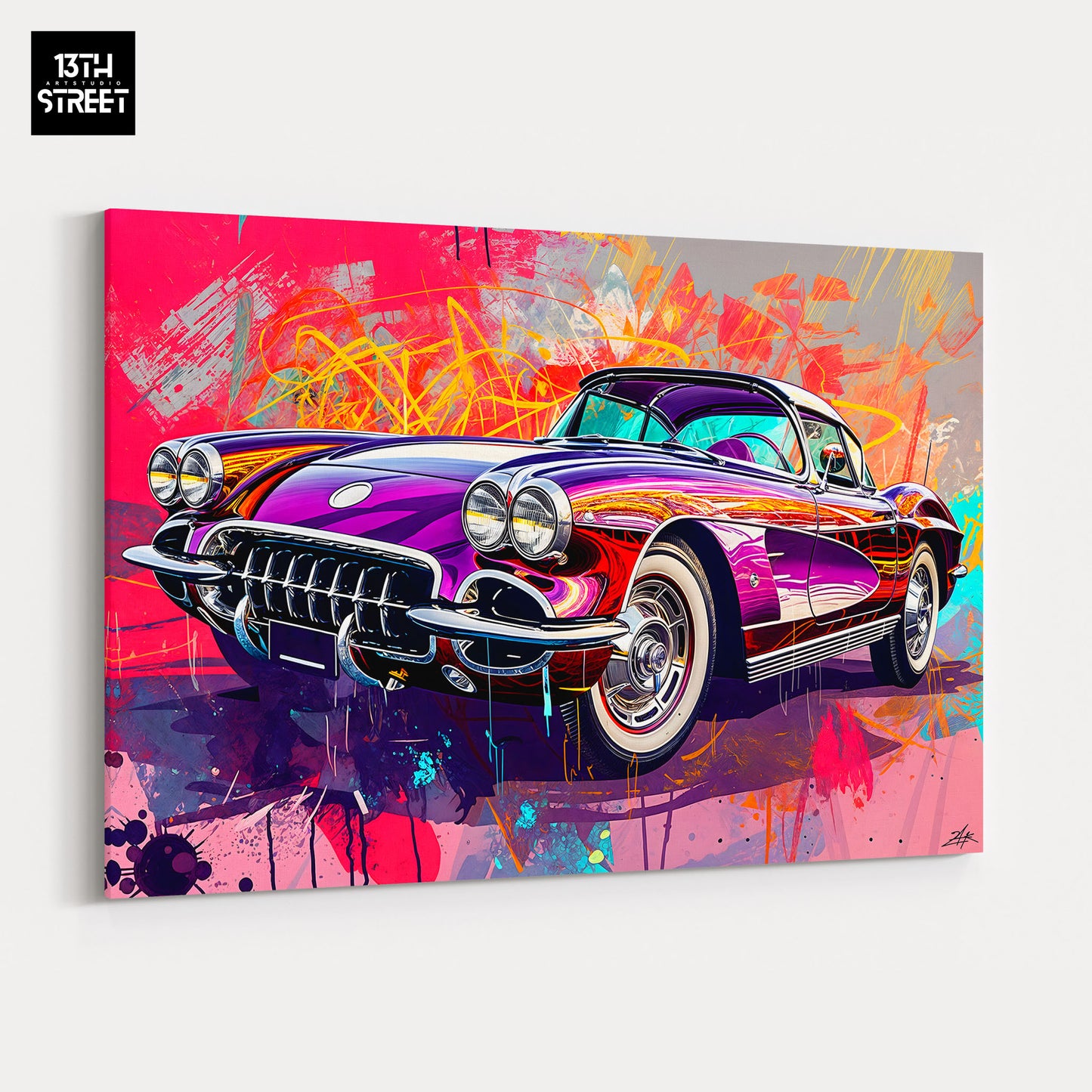 Zak – Chevrolet Corvette – Leinwand