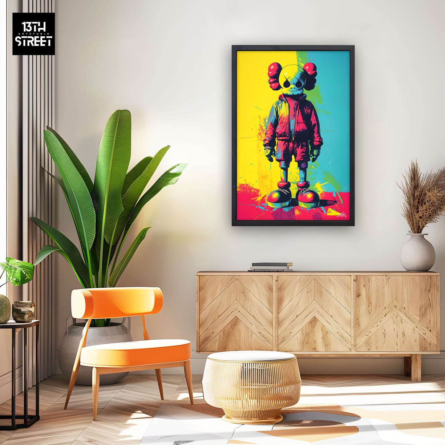 Zak - Kaws Pop - Canvas 40x60x2cm