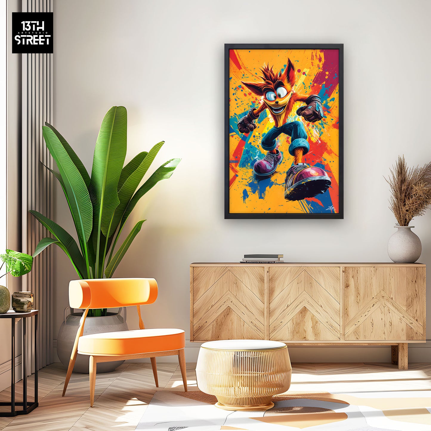 Zak - Crash Bandycoot Pop - Canvas 40x60x2cm