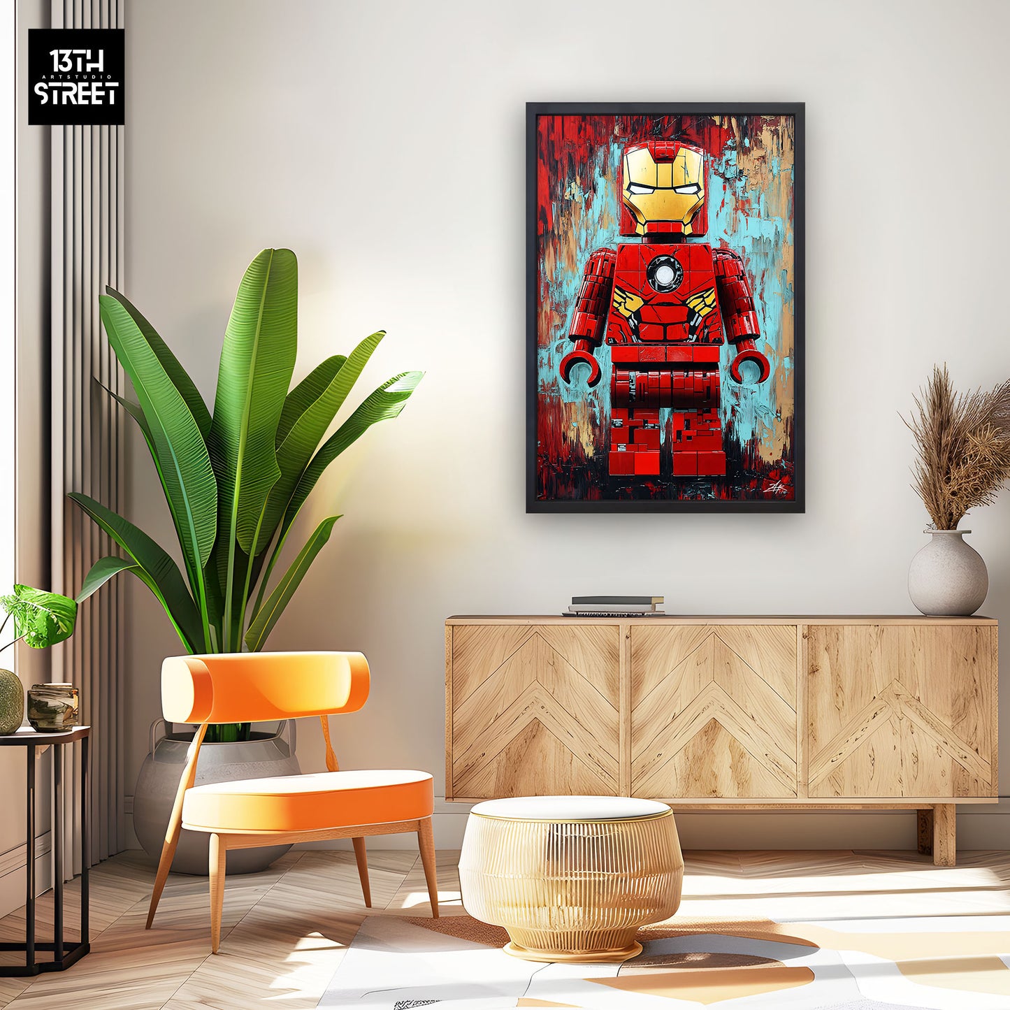Zak - Lego Iron Man - Canvas 40x60x2cm
