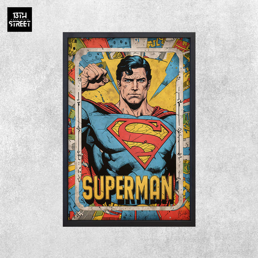 Blake - Superman Card Collection V.Color - Toile 40x60x2cm