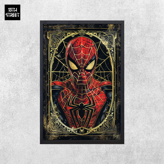 Blake – Spiderman Card Collection V.Gold – Leinwand 40 x 60 x 2 cm