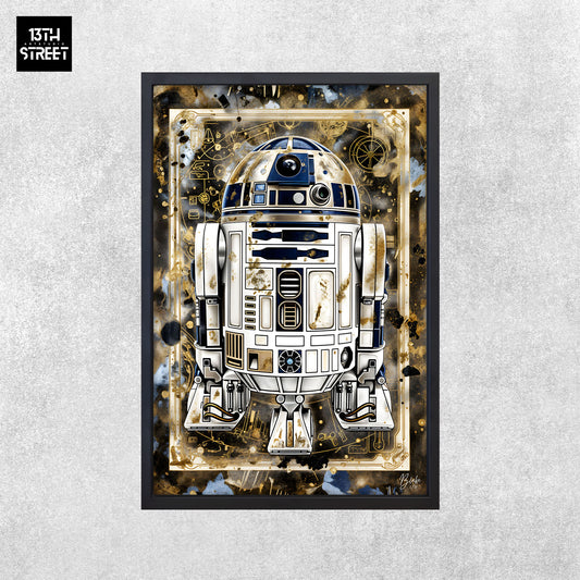 Blake - R2-D2 Card Collection V.Gold - Toile 40x60x2cm