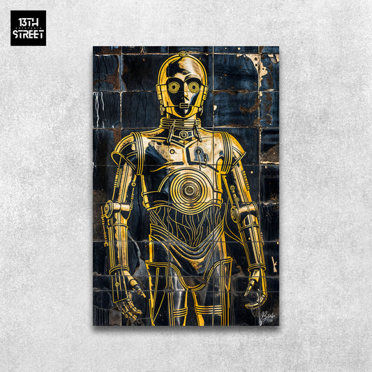 Blake – C3PO V.Tiling – Plexiglas 40 x 60 x 0,3 cm