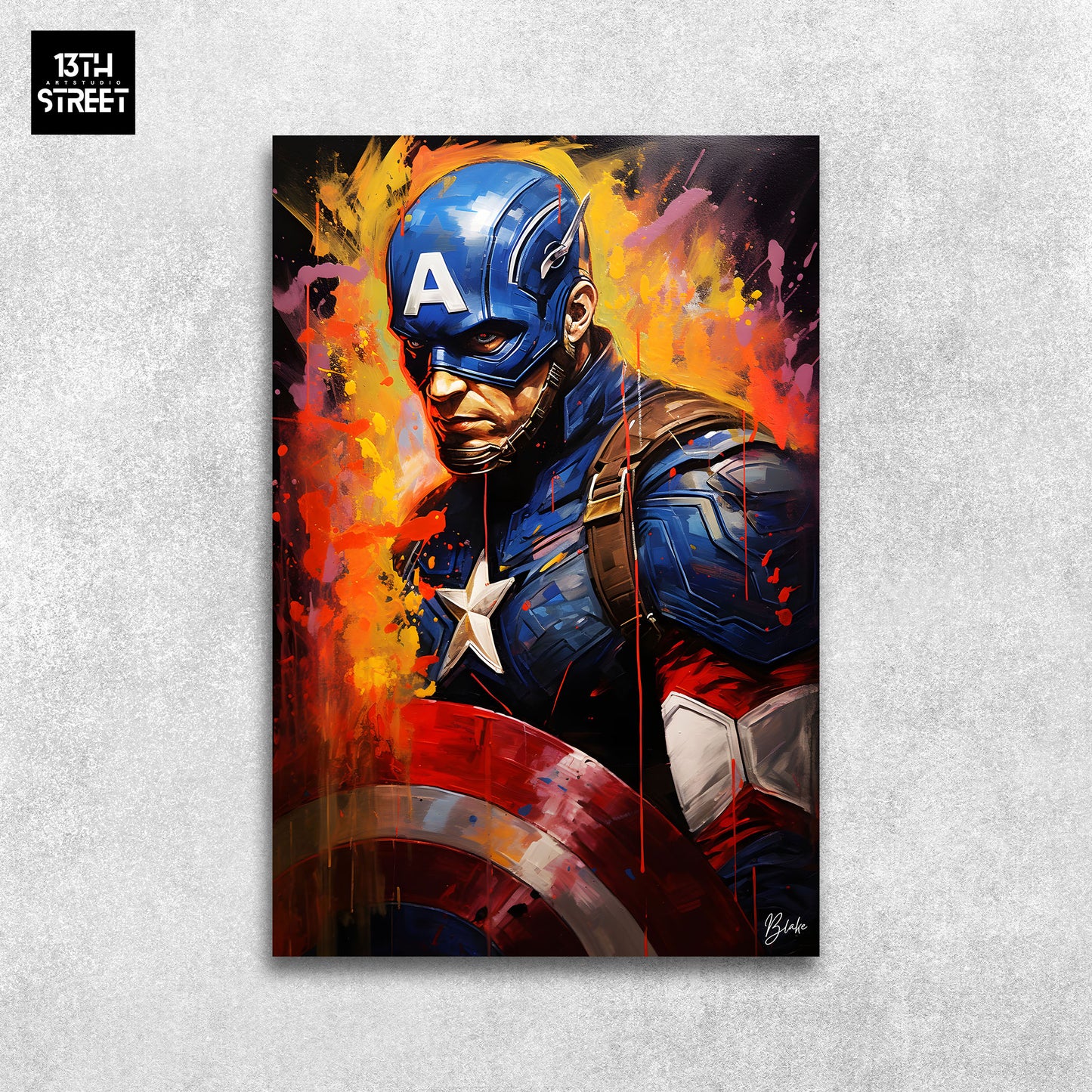 Blake – Captain America Starry Avenger – Leinwand