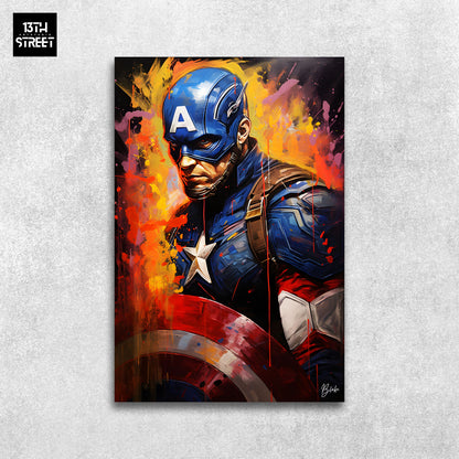 Blake - Captain America Star Avenger - Canvas