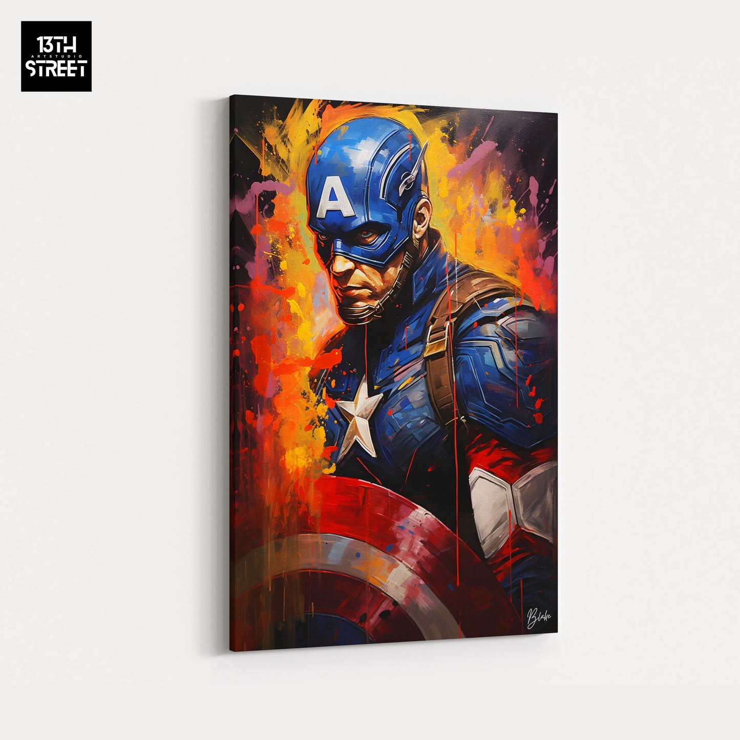 Blake – Captain America Starry Avenger – Leinwand