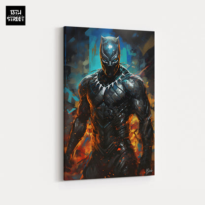 Blake – Black Panther Feline of the Night – Leinwand 60 x 90 x 2 cm