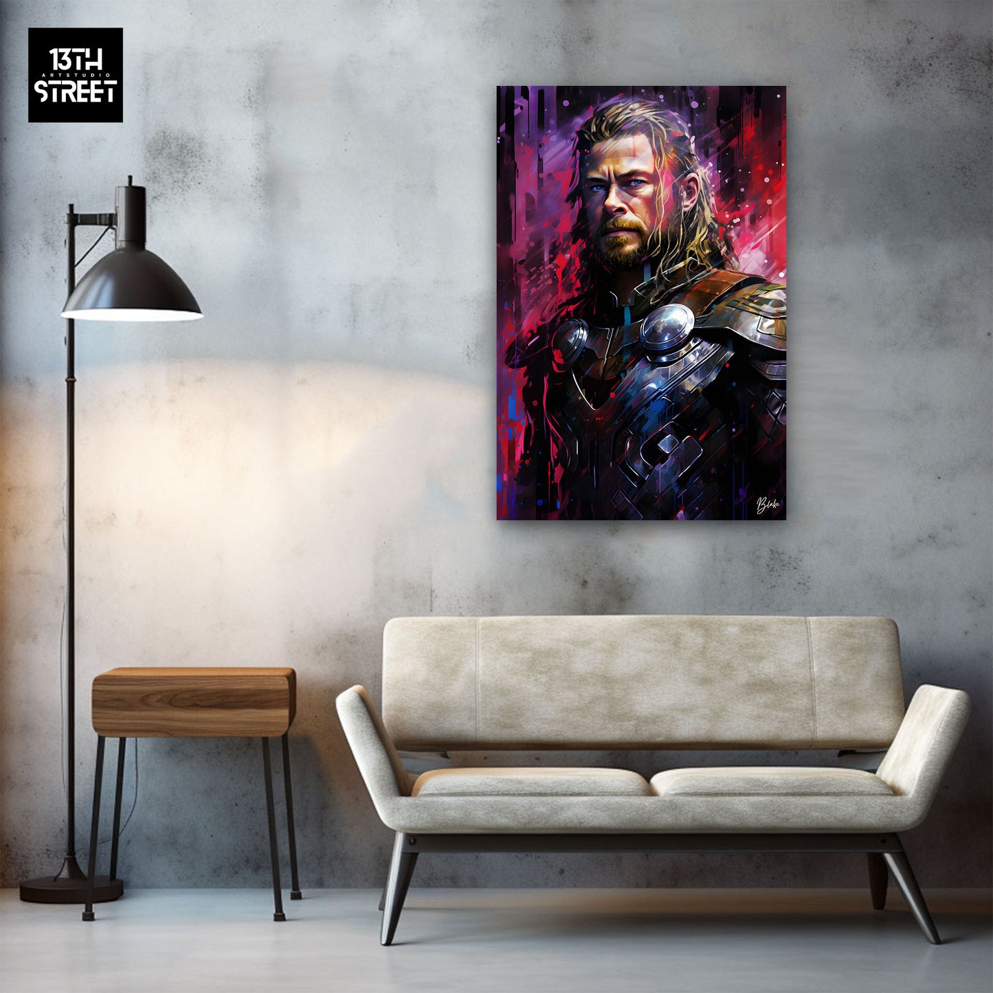 Blake - Thor The Divine Thunder - Canvas