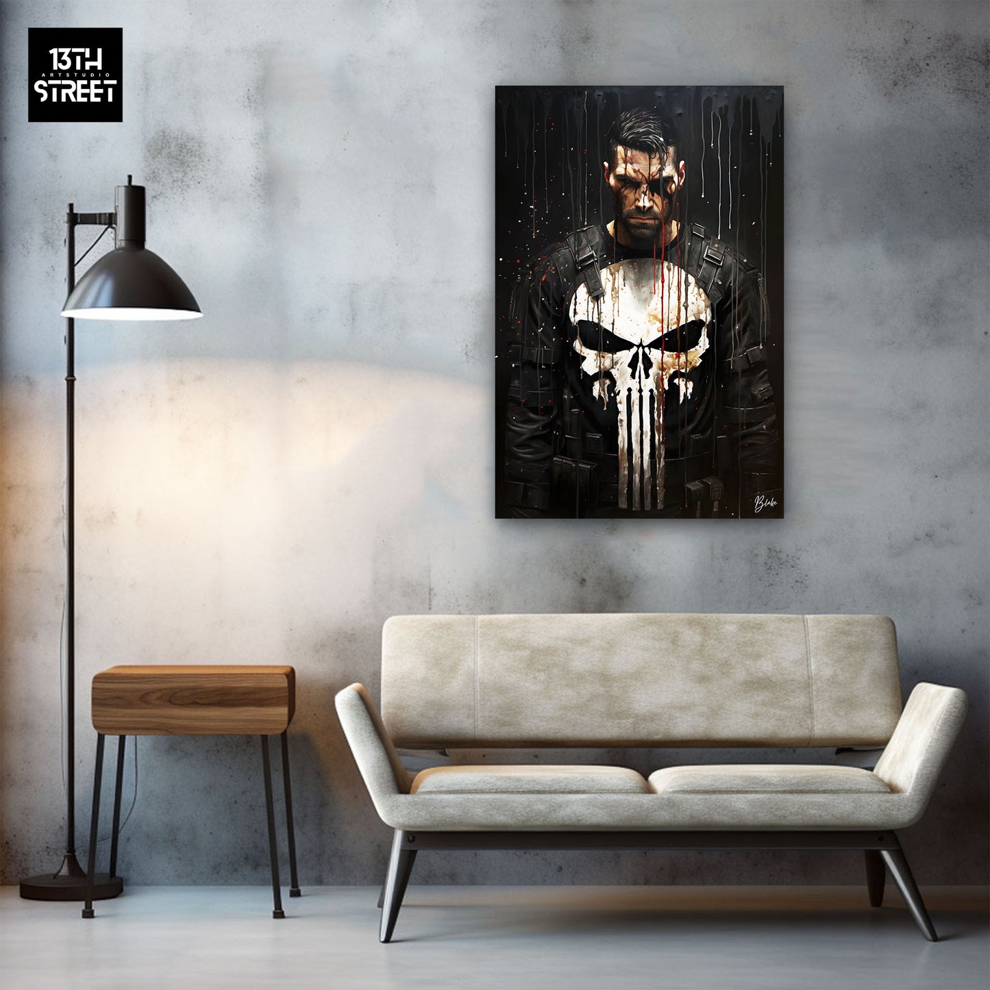 Blake - Punisher The Black Punishment - Canvas