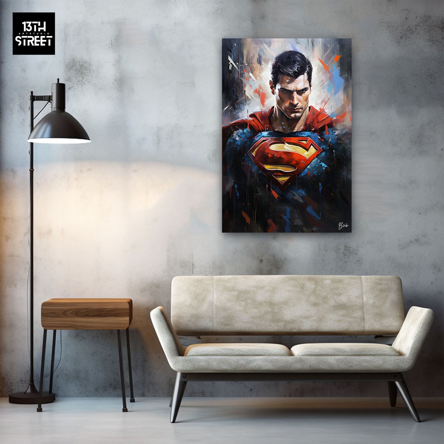 Blake - Superman The Kryptonian - Canvas