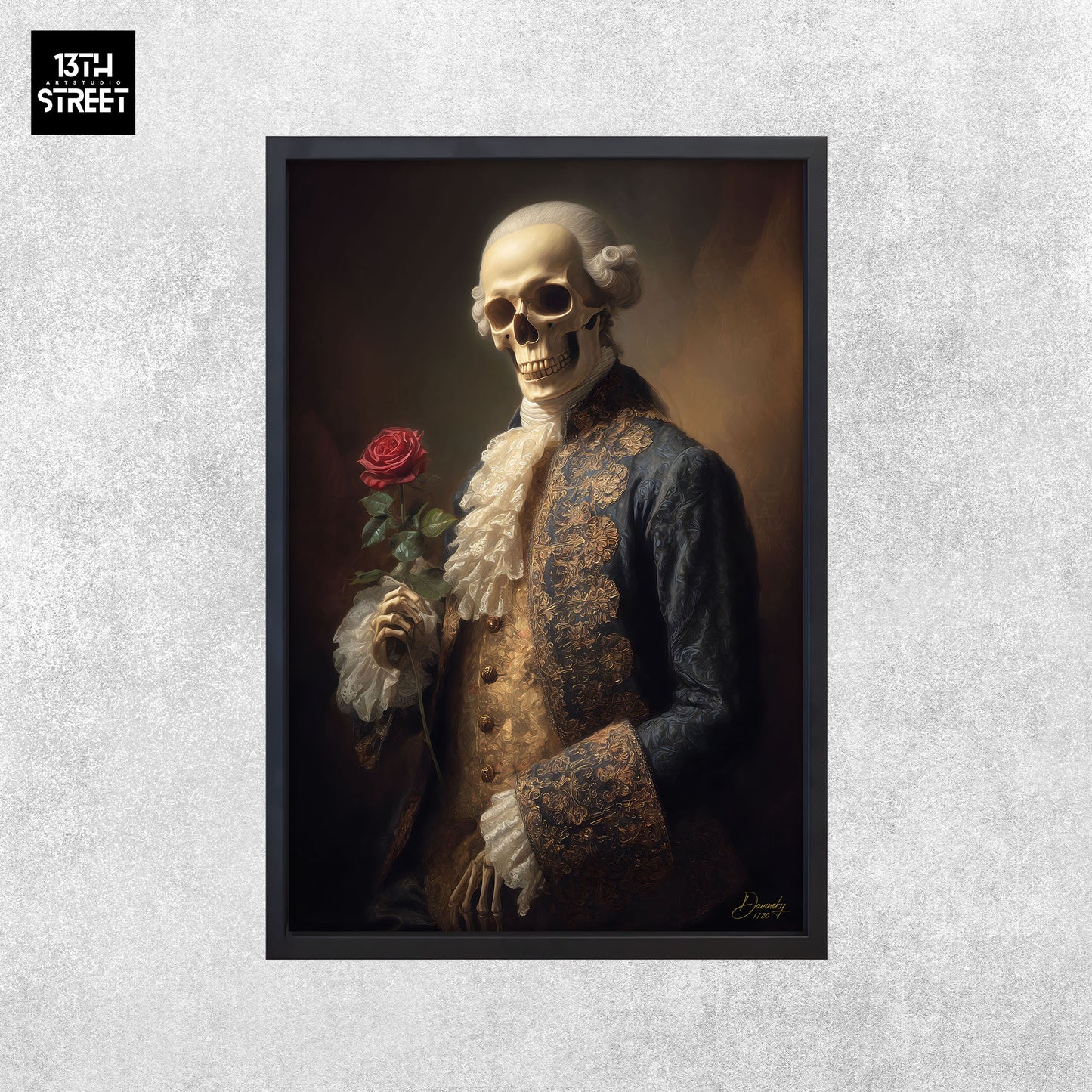 Davinsky - Herz wartet Tinder - Leinwand 40x60x2cm