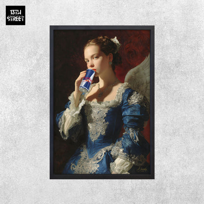 Davinsky - Pouvoir Ailé Red Bull - Toile 40x60x2cm