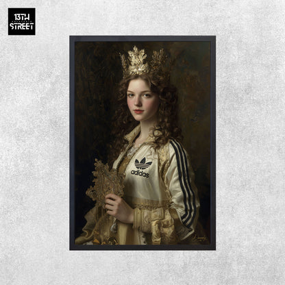 Davinsky - Königin der drei Streifen Adidas - Leinwand 40x60x2cm