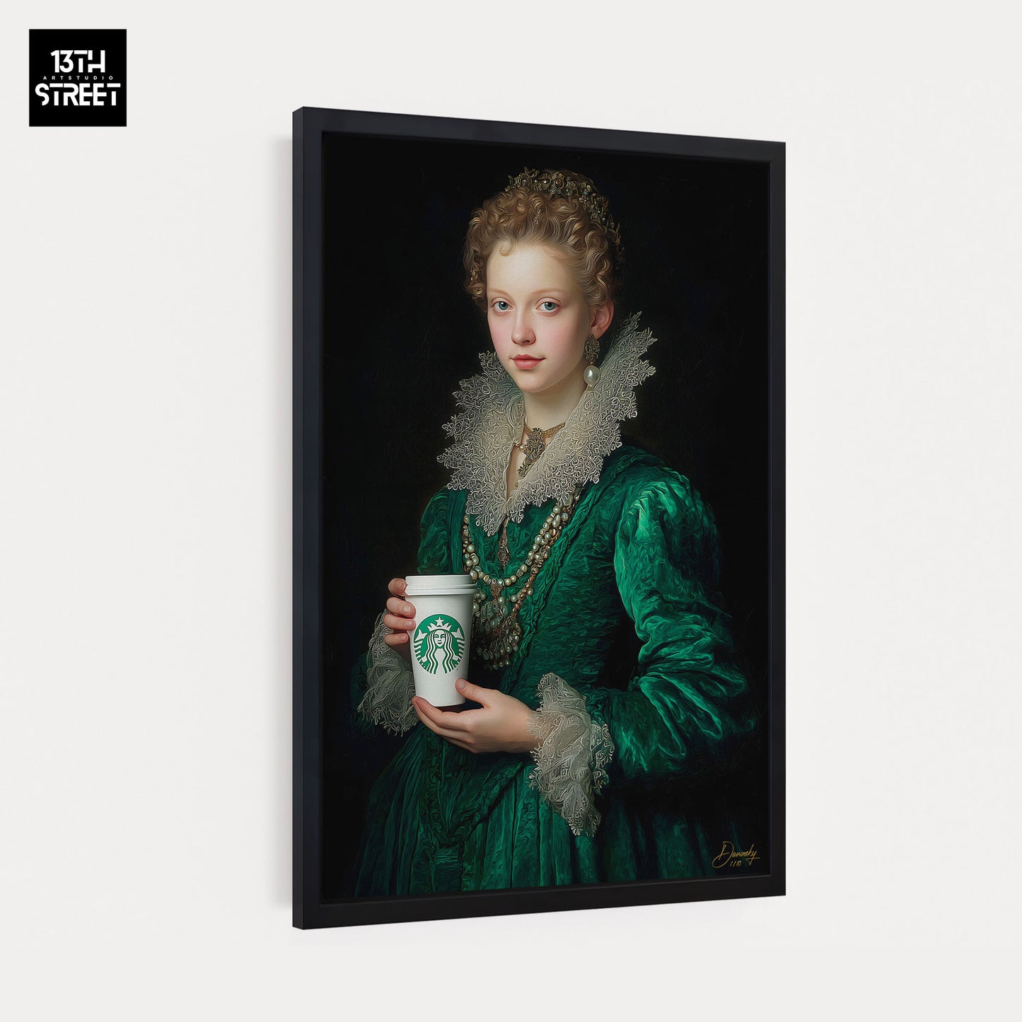 Davinsky - Majestätischer Kaffeegeschmack Starbucks - Leinwand 40x60x2cm