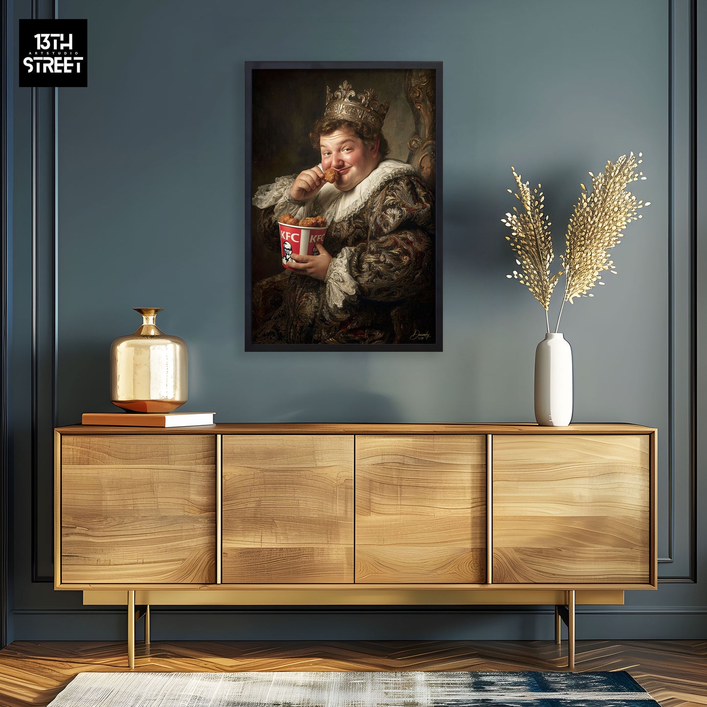 Davinsky - Festin Royal KFC - Toile 40x60x2cm