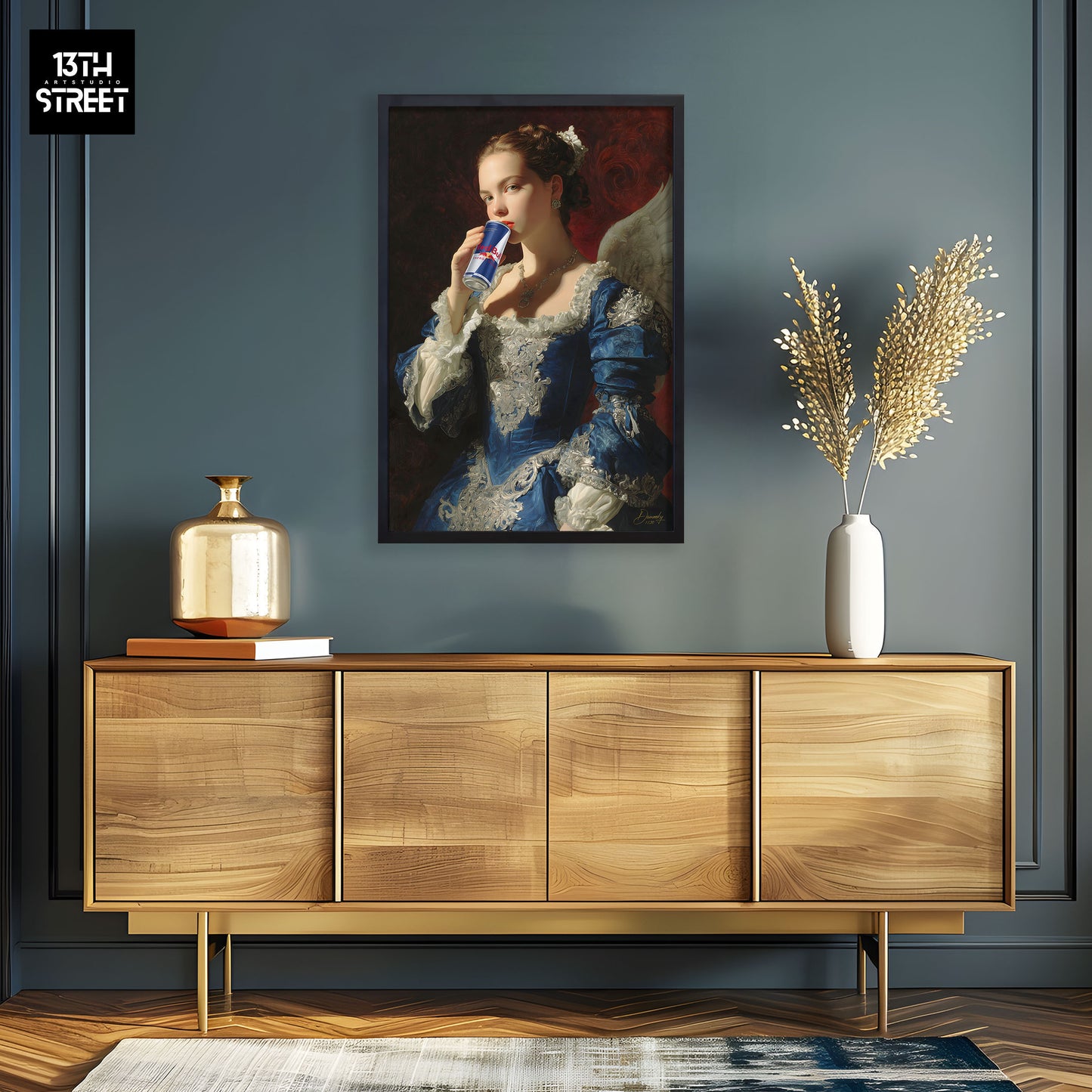 Davinsky - Pouvoir Ailé Red Bull - Toile 40x60x2cm