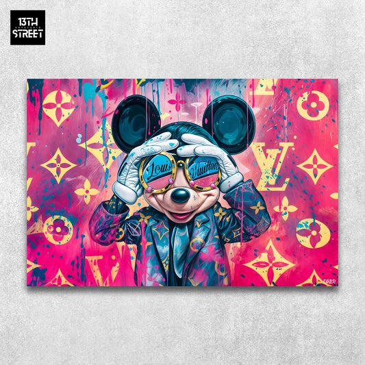 Faker – Mickey von Louis Vuitton – Leinwand