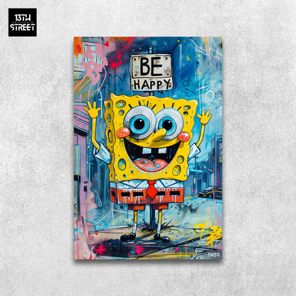 Faker - SpongeBob Be Happy Day - Canvas