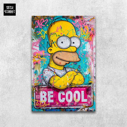 Faker – Homer Simpson Be Cool – Leinwand