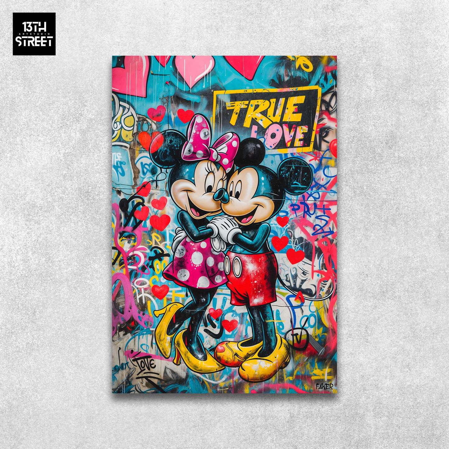 Faker - Mickey and Minnie True Love - Canvas