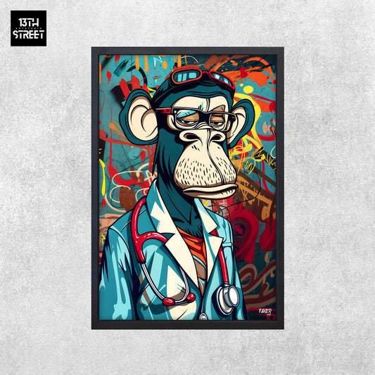 Faker - Bored Monkey Doctor - Leinwand 40x60x2cm