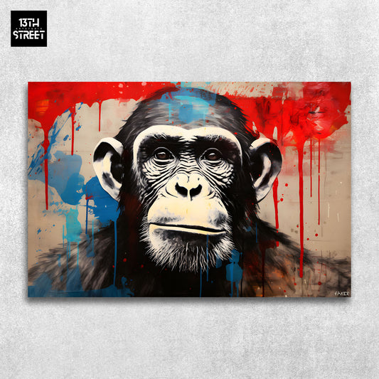 Faker - Thinking Monkey - Canvas