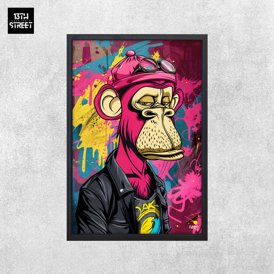 Faker – Bored Monkey, künstlerischer Leiter – Leinwand 40 x 60 x 2 cm