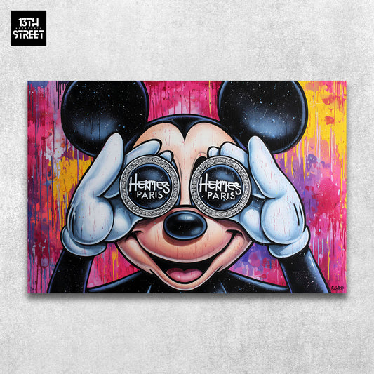 Faker - Mickey Mouse Luxury Hermès - Toile