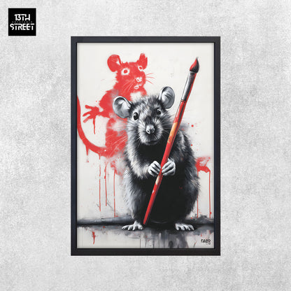 Faker - Rat Street Artist - Toile 40x60x2cm