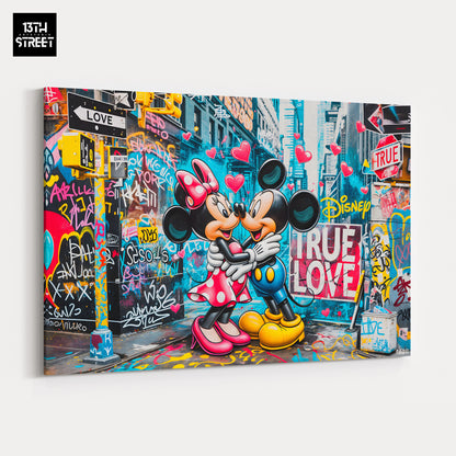 Faker - Mickey and Minnie True Love City - Canvas