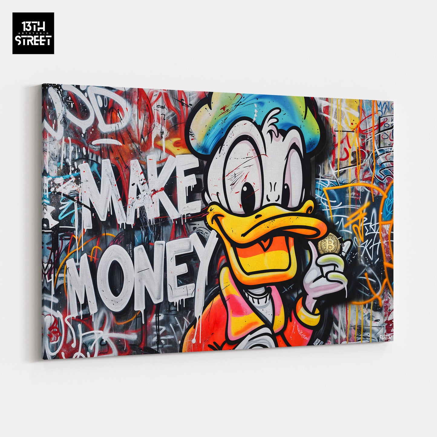 Faker – Donald Make Money – Leinwand