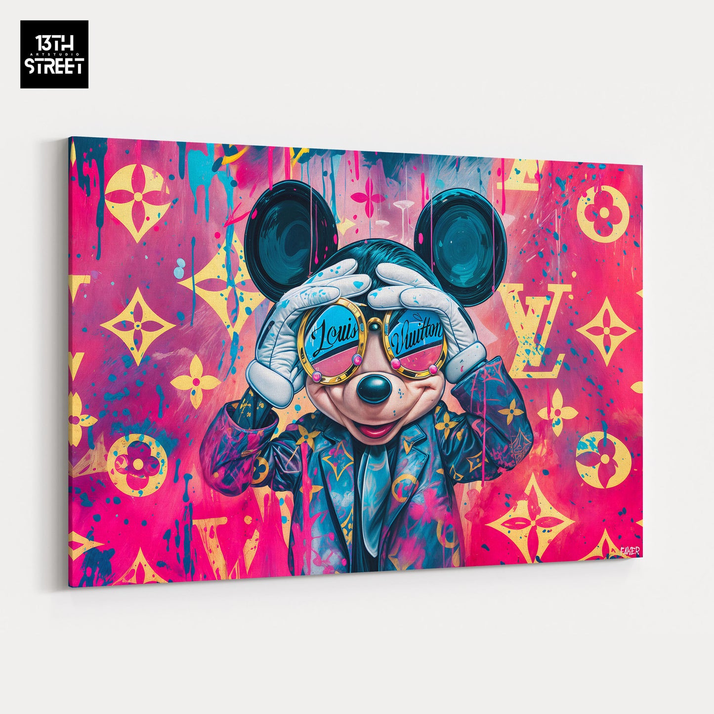 Faker – Mickey von Louis Vuitton – Leinwand