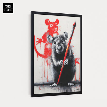 Faker - Rat Street Artist - Toile 40x60x2cm
