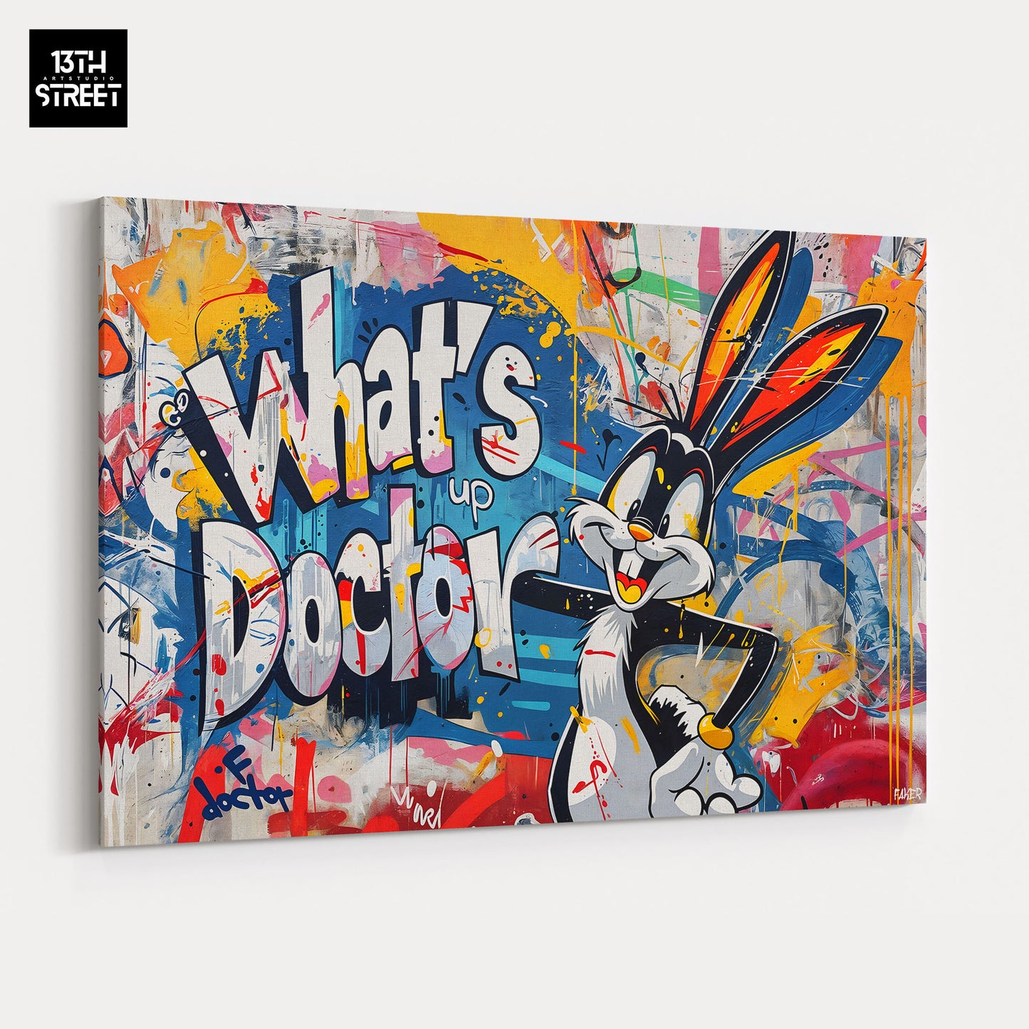 Faker - Bugs Bunny What's Up Doctor - Canvas