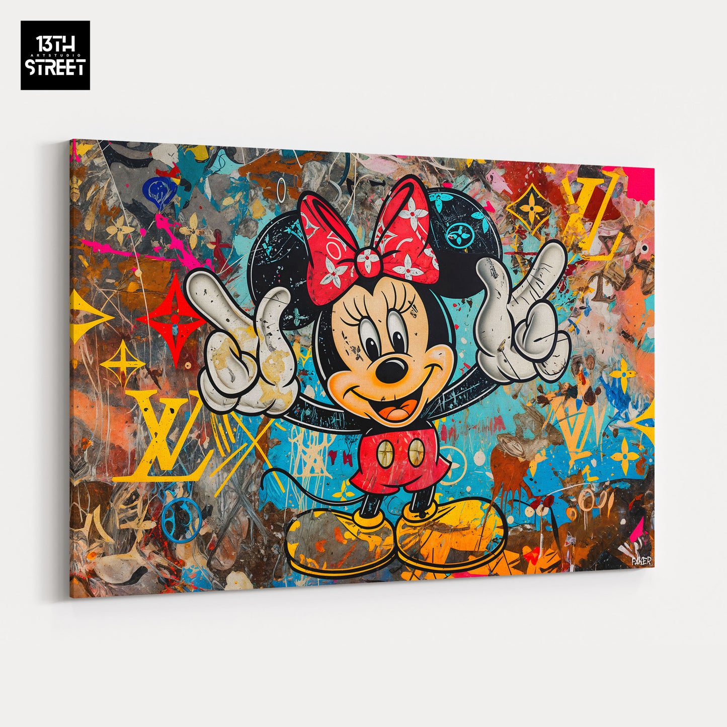 Faker - Minnie Funny Louis Vuitton - Canvas