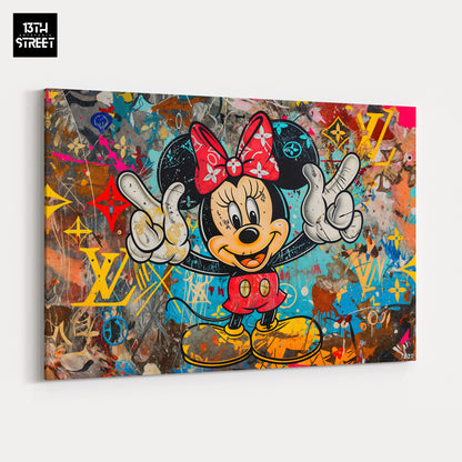 Faker - Minnie Funny Louis Vuitton - Leinwand