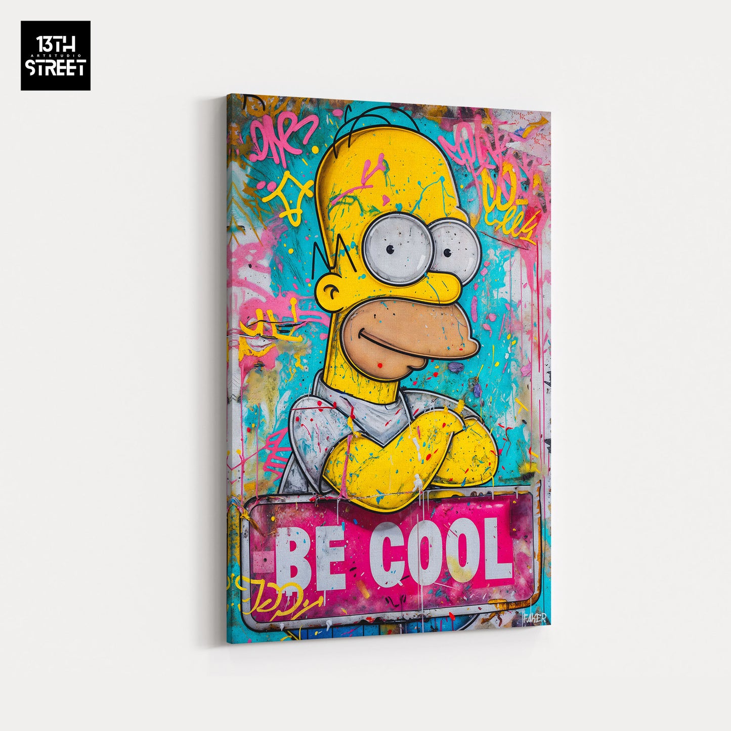 Faker - Homer Simpson Be Cool - Toile