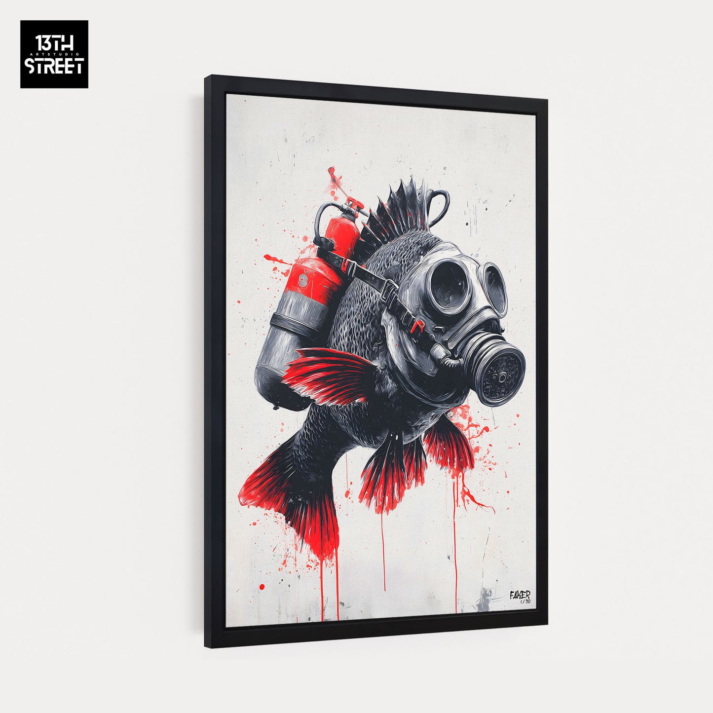 Faker - Ocean Not Trash - Toile 40x60x2cm