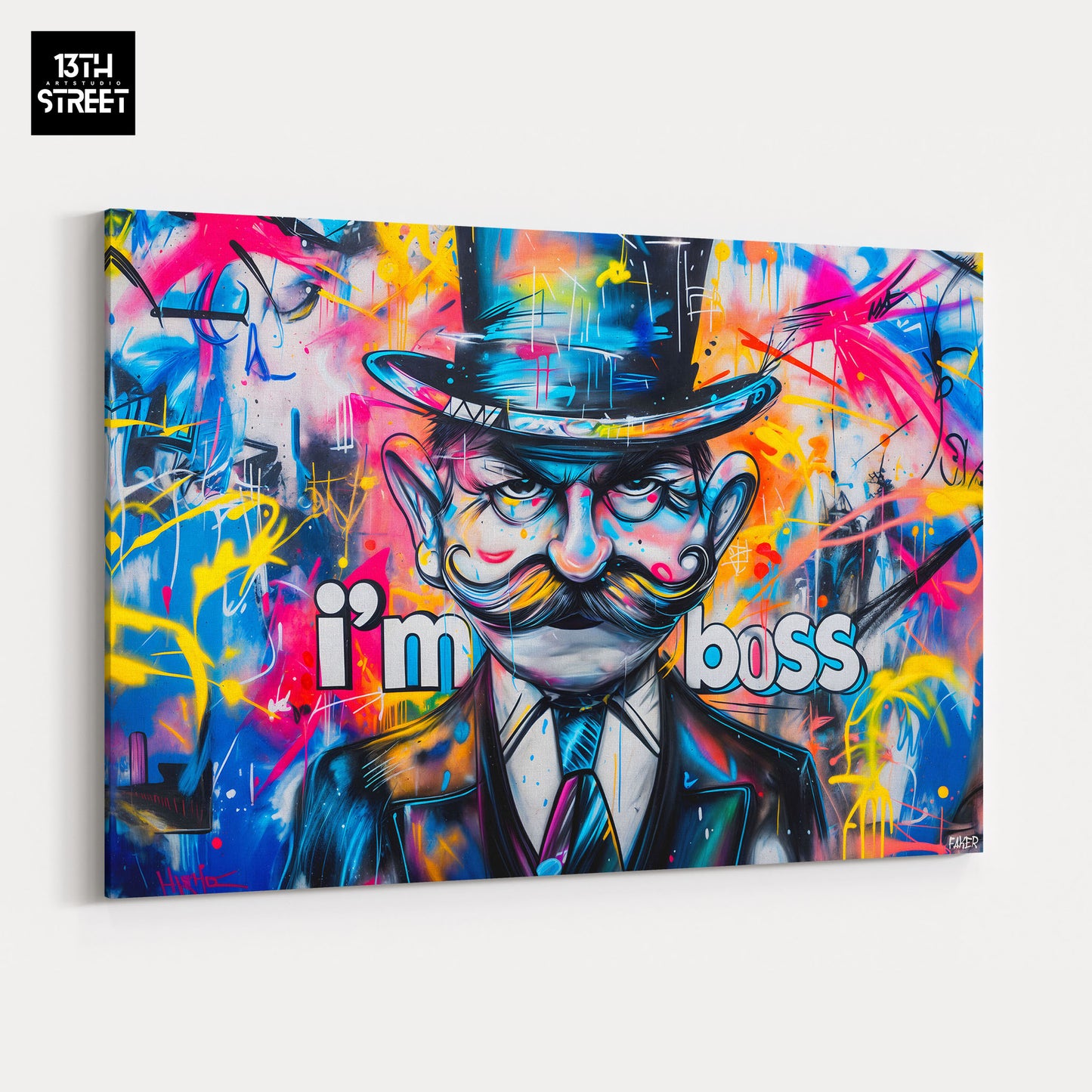 Faker - Mr Monopoly i'm Boss - Canvas