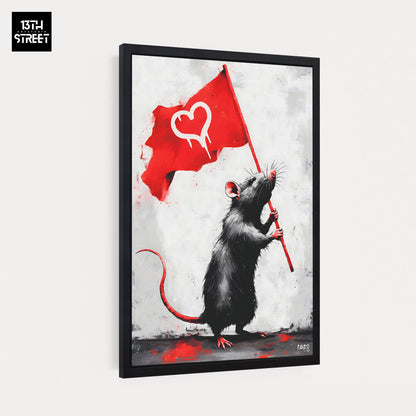 Faker - Rat Fight for Love - Toile 40x60x2cm