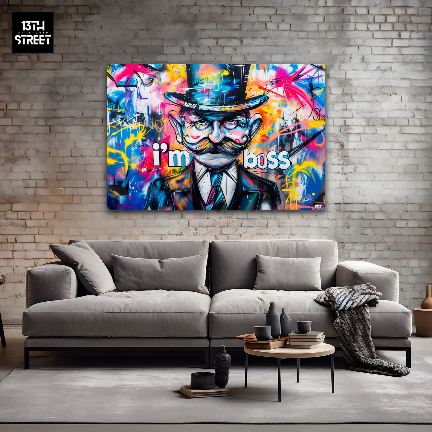 Faker - Mr Monopoly i'm Boss - Canvas