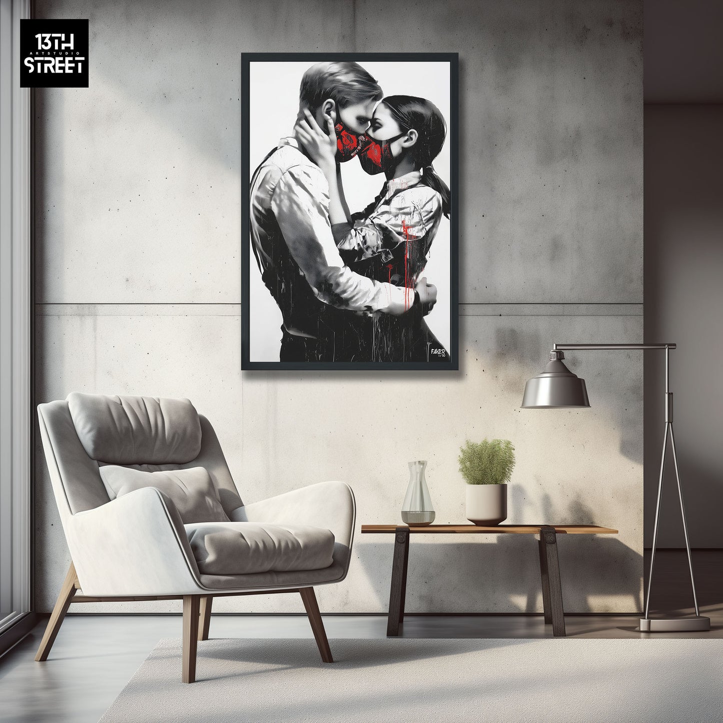 Faker - Tell Me Love - Leinwand 40x60x2cm