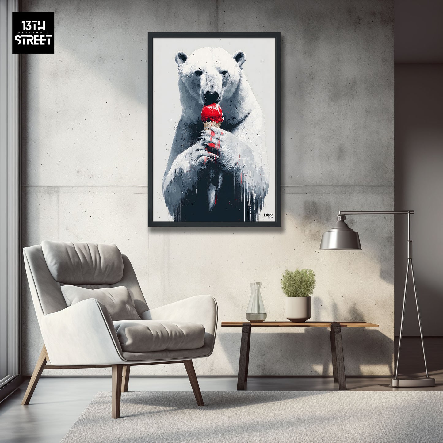 Faker - It’s Hot - Toile 40x60x2cm