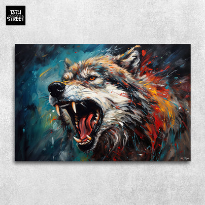 Miss Jungle - Cry Wolf - Canvas