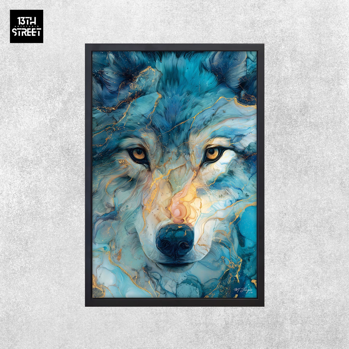 Miss Jungle - Sagesse silencieuse - Toile 40x60x2cm