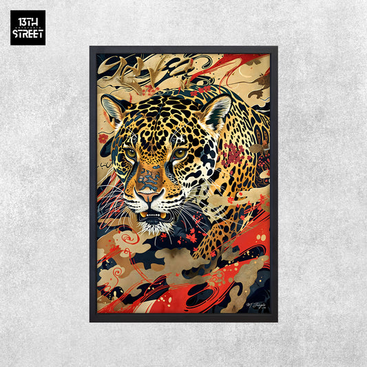 Miss Jungle - Stealthy Stalker - Canvas 40x60x2cm